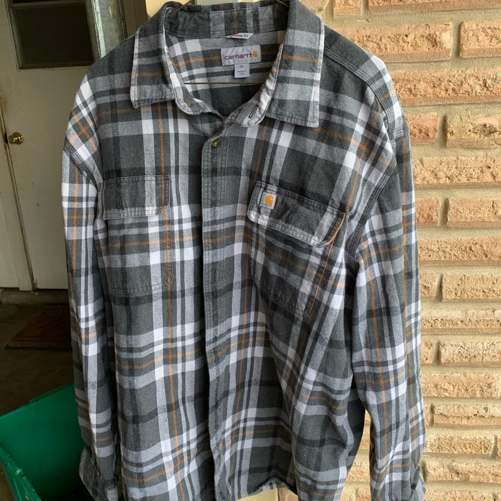 Carhartt men’s xl long sleeve flannel shirt